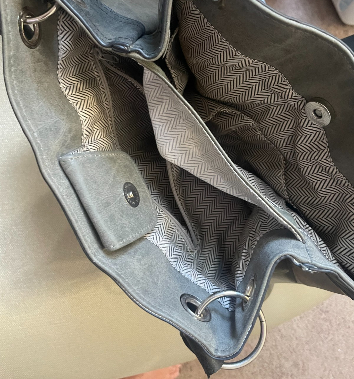 Patchwork Tote Bag/Handbag; preowned; excellent c… - image 13