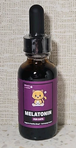 Cat Melatonin Natural Sleep Aid & Anxiety Relief for Cats Supports Restful 06/26