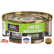 KOHA Limited Ingredient Duck Pate Wet Cat Food - Sensitive Stomach 24x5.5oz