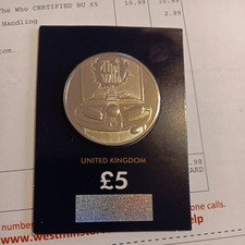 The Who £5 2021 BU UK Coin - Music Legends Series.
