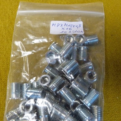 KOB - SERT Gewindeeinsatz M8 x 16 neu mit Bund verzinkt neu verschiedene Mengen