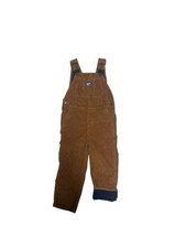 OshKosh B'gosh Kids Brown Corduroy Overall Warm Lined Sz 4T / 4 Boys Bib