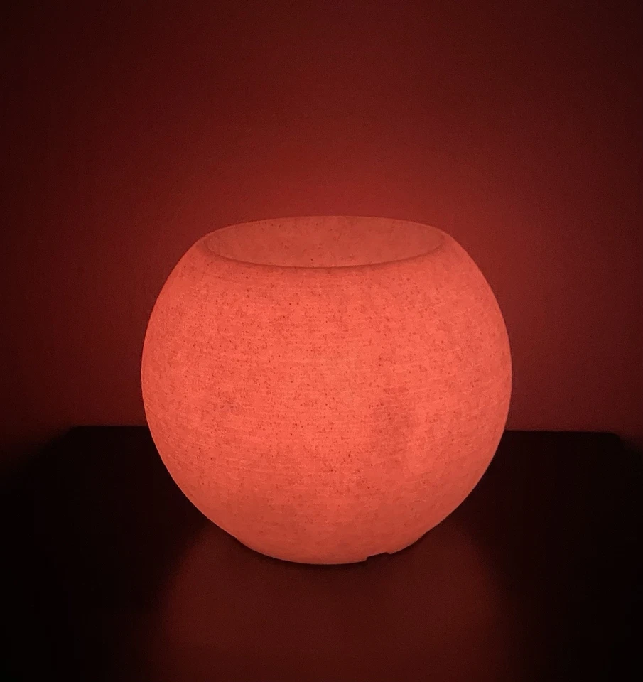 Maceta redonda iluminada Scott Living 10" 16 colores con control remoto interior y exterior Foto 3 de 4