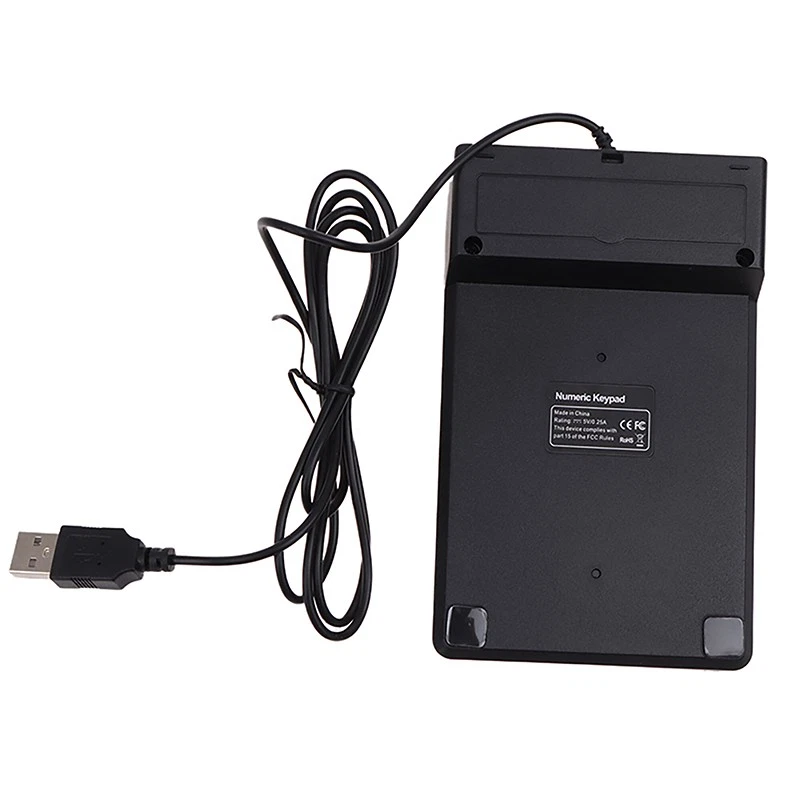 1Pc Numeric Keypad USB Wire Mini Number Keyboard For Laptop PC 18 Keys Keyboard - Image 4 of 4