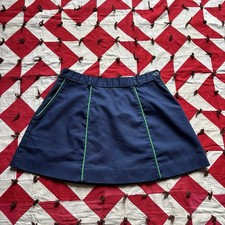 Vintage 1970s 80s Blue Tennis Skirt As Is Worn Flaws Women  s Cute
