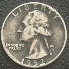 1952 Denver Mint Silver Washington Quarter 90% Silver