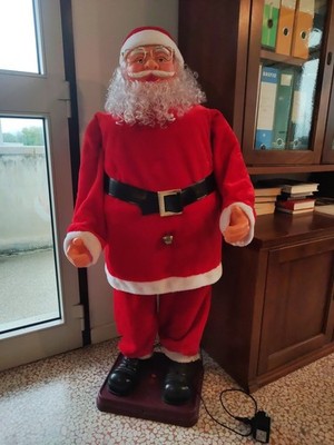Animated Santa Claus Singing and Dancing, Santa Claus 120cm Tall Singer and Ball