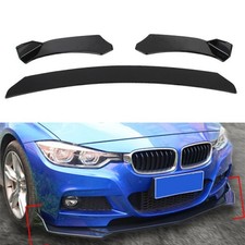 Universal ABS Frontstoßstange Frontlippe Lippe Spoiler Splitter Body Kit Schwarz