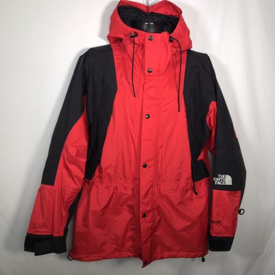 north face coat red and black