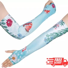 Farmers Defense Gardening Sleeves for Women Thorn Proof Arm Cooling Sun Protect
