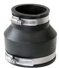 Fernco Schedule 40 3in 2in Dia. x Hub Hub Flexible PVC Flexible Coupling