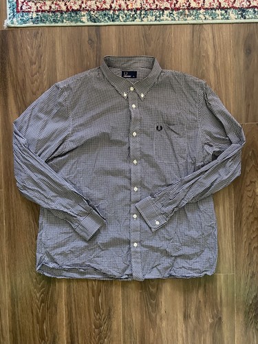 White Checkered Longsleeve Shirt - Size 