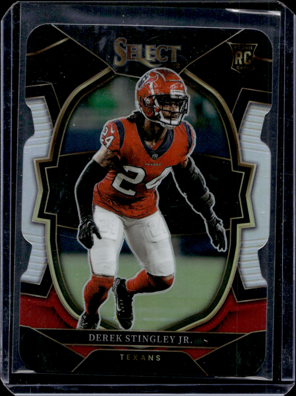 Derek Stingley Jr. 2022 Select Concourse Red Black Die Cut Rookie Card #48