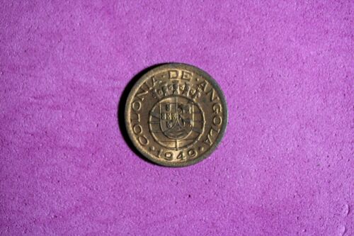 1949 Angola 10 Centavos Bronze Coin #M19938