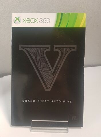 Xbox 360 - (GTA 5) Grand Theft Auto V 2 Disc Set w/ Manual -Tested -No Map