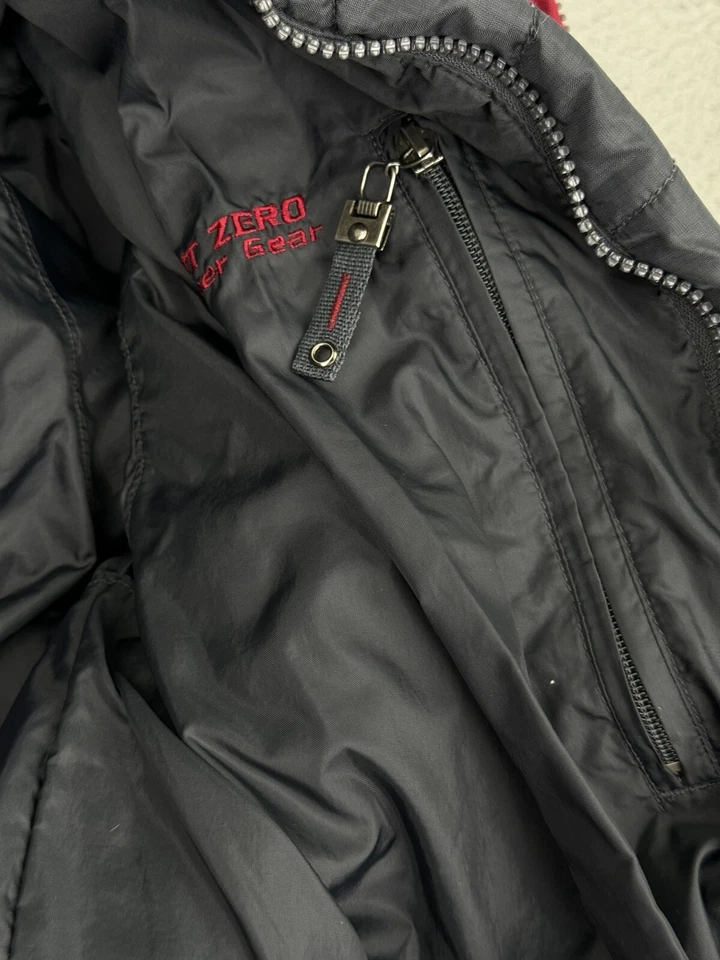 Chaqueta Point Zero Para Hombre XL Roja Blanca Ropa Exterior Utilitaria Motion Series 2 Piezas Foto 3 de 4