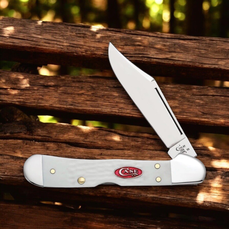 CASE xx KNIVES Spar XX White Standard Jig Mini Copper Lock 60185 New In Box