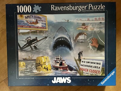 PUZZLE 17450 JAWS  DER WEISSE HAI  1000 TEILE  RAVENSBURGER  NEU OVP