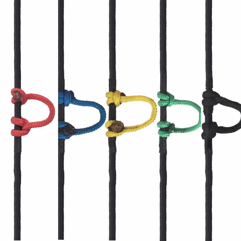 Mounchain 9ft 3m  Archery Compound Bow D Loop High Strength Wire String Nylon Nock Safe Release