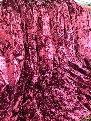 Atemberaubendes Paar rosa dicke Designer Samt gefütterte Vorhänge 46  B x 81  T pro Stück
