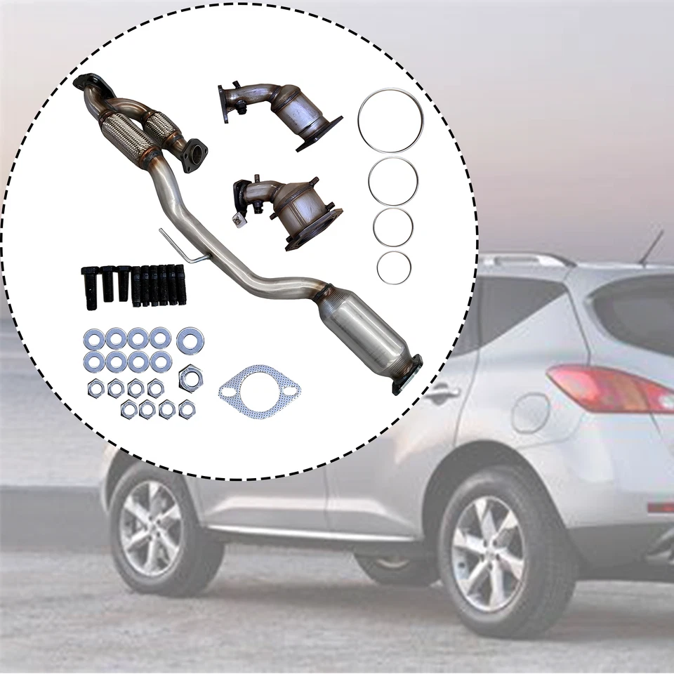 For 2008-2019 Nissan Murano 3.5L All Three Catalytic Converters 2016 2017 2018 - Image 4 of 4