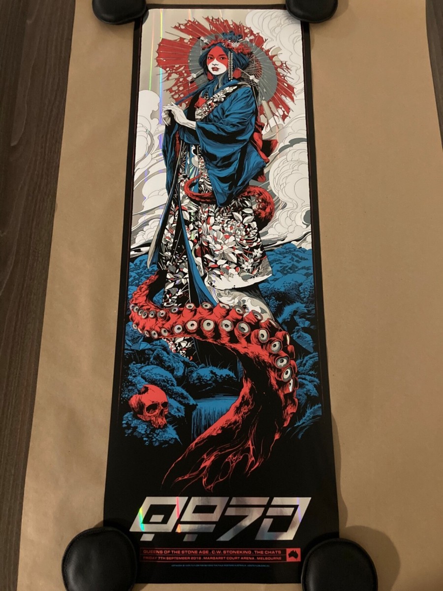 QOTSA Dressed To Kill シルクスクリーンポスター QOTSA Dressed To Kill シルクスクリーンポスター QOTSA Dressed To