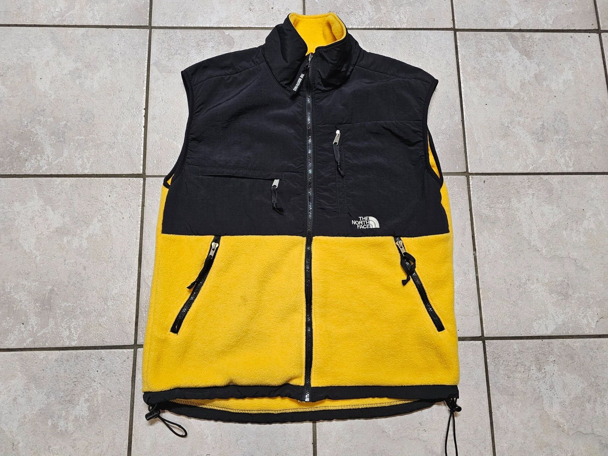 THE NORTH FACE DENALI FLEECE ベスト WM/90 VINTAGE 90' NORTH FACE YELLOW FLEECE DENALI VEST SZ MEN'S LARGE | eBay