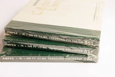 3 Ampex Magnetic Recording Tape Collector's Library 1/4" x 2400 FT Sealed