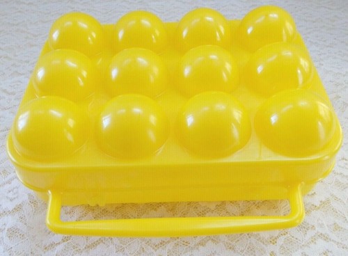 Plastic Yellow 12 Egg Carrier For Traveling,Camping, Etc. - Canada - Picture 2 of 5