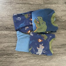 Kirkland Kids 4 Piece Cotton Pajama Pj Set Dinosaur,dino Boys Sleepwear