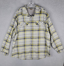 Eddie Bauer Travex Flannel Shirt Mens 2XL Long Sleeve Button Down Plaid
