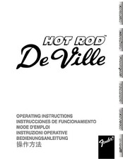 Funzionamento Istruzioni Chitarra Amplificatore FENDER HOT ROD DEVILLE