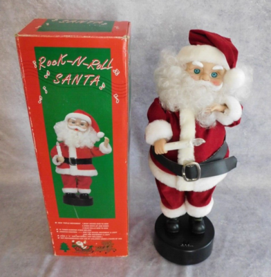 希少　レトロ　ダンシングサンタ　Jingle Bell Rock Santa Amazon.com: Jingle Bell Rock Santa Animated Dancing Singing