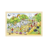 Einlegepuzzle Zoobesuch Zoo Tierpark Holzpuzzle Kinderpuzzle Rahmenpuzzle Holz