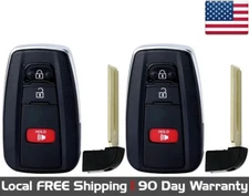 2x New Quality Replacement Key Fob For 2019-2021 Toyota Corolla Hatchback Only