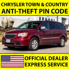 ✅CHRYSLER TOWN & COUNTRY CAR RADIO ANTI-THEFT UNLOCKING PIN CODE FOR ALL MODELS✅