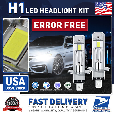 MODIGT H1 Super White 16000LM LED Headlight Bulbs Hi/Lo Beam Fog Lamp CANbus 4X