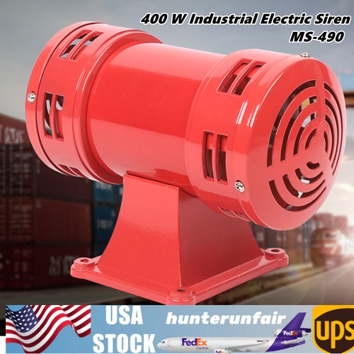 400W Industrial Siren Air Siren Air Raid Horn Motor Driven  Siren 140db - Picture 1 of 13