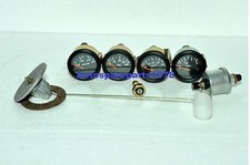 Gauges Kit- 52 Electrical Temp Pressure Oil Fuel Volt Senders Black Bezel