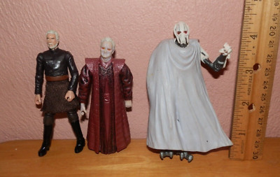 Star Wars Rache der Sith 4'' Action Figuren Lot Hasbro Count Dooku + 2 weitere