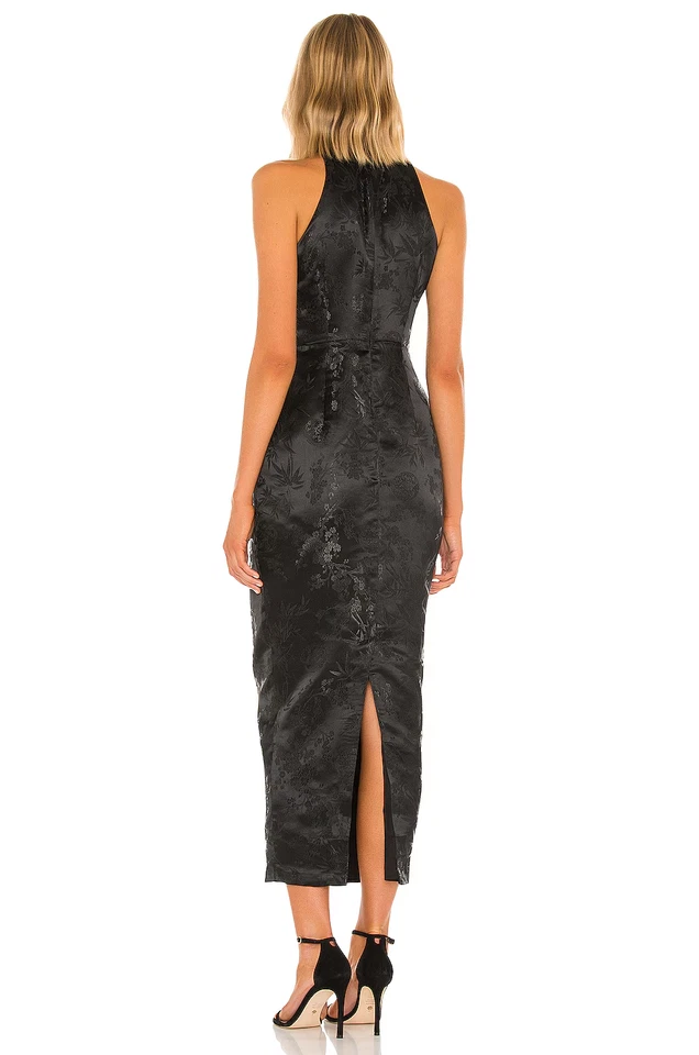 SAU LEE Jill китайский жаккард карандаш платье в черный 4 новый без ЯРЛЫКОВ $398 - Изображение 3 из 4