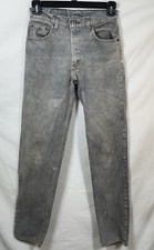 Vintage Distressed Levi's 550 XX Gray Denim Jeans Red Tab 100% Cotton USA Made