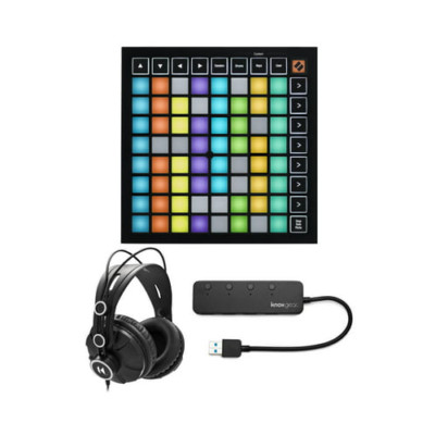 Novation Launchpad Mini MK3 Grid Controller Headphones USB Hub PRO