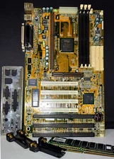 ECS P6EX-A+ REV 1.2A  Slot1 Motherboard + 256 Mb Ram