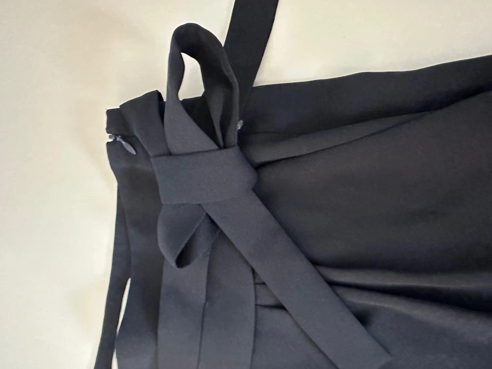 DIANE VON FUSTENBERG темно-синий высокая талия платье брюки w карманы женщин 8 - Изображение 2 из 3