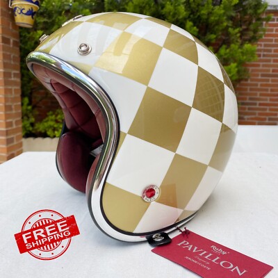 Helmet Ruby Pavillon Castellet Motorcycle Vintage Retro Open Face XL (61/62)