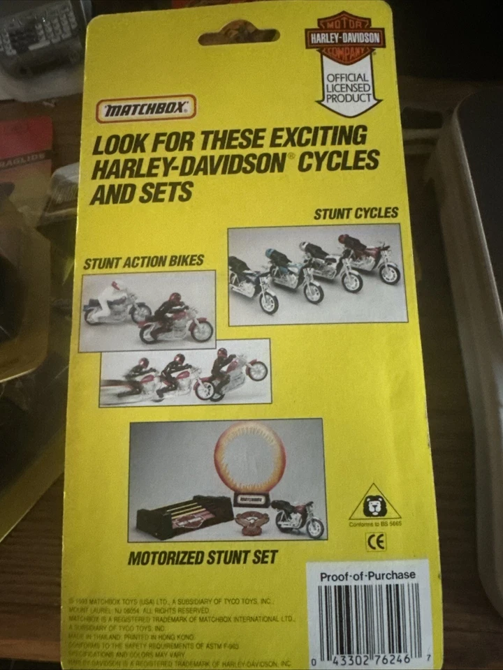 火柴盒 Harley Davidson Sportster (1993) - 金色 全新 复古 — 第 2/2 张图片