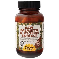 Country Life Saw Palmetto & Pygeum Extract - 60 Capsules on sale Country Life Saw Palmetto & Pygeum Extract - 60 Capsules on sale