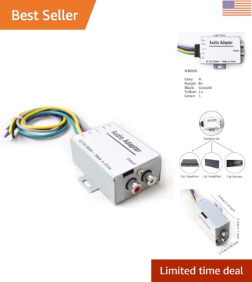 Compact Hi-Low Audio Signal Converter for Aftermarket Car Amplifiers
