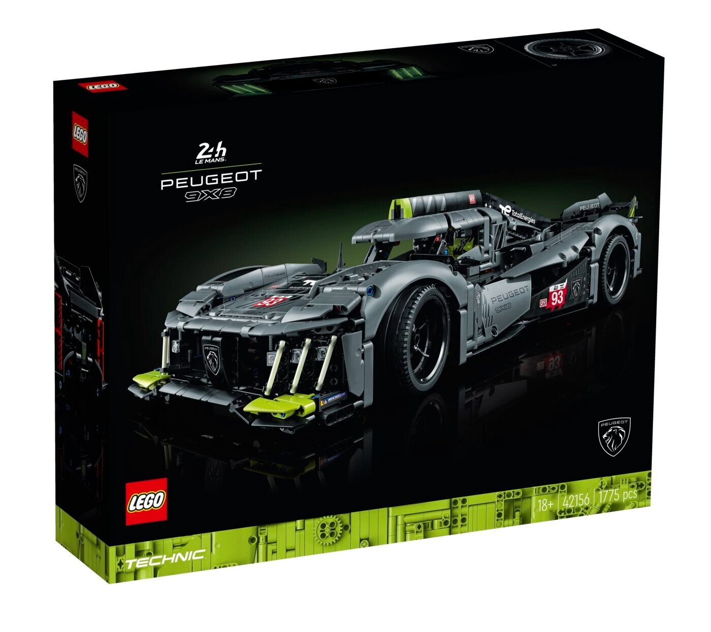 Гибридный гиперкар PEUGEOT 9X8 24H в Ле-Мане LEGO Technic 42156 NEU N0523 39690₽